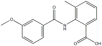 2-[(3-methoxybenzoyl)amino]-3-methylbenzoic acid Structure