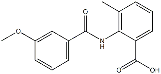  2-[(3-methoxybenzoyl)amino]-3-methylbenzoic acid