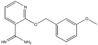 2-[(3-methoxybenzyl)oxy]pyridine-3-carboximidamide,,结构式