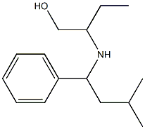 2-[(3-methyl-1-phenylbutyl)amino]butan-1-ol Structure