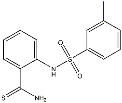 2-[(3-methylbenzene)sulfonamido]benzene-1-carbothioamide Struktur