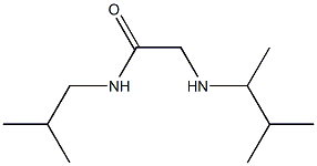 2-[(3-methylbutan-2-yl)amino]-N-(2-methylpropyl)acetamide Structure