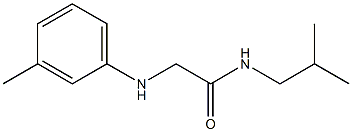 2-[(3-methylphenyl)amino]-N-(2-methylpropyl)acetamide 结构式