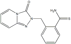 2-[(3-oxo[1,2,4]triazolo[4,3-a]pyridin-2(3H)-yl)methyl]benzenecarbothioamide Structure