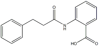 2-[(3-phenylpropanoyl)amino]benzoic acid 结构式