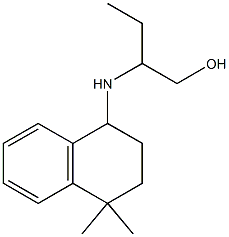 2-[(4,4-dimethyl-1,2,3,4-tetrahydronaphthalen-1-yl)amino]butan-1-ol,,结构式