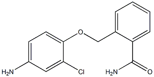 2-[(4-amino-2-chlorophenoxy)methyl]benzamide 化学構造式