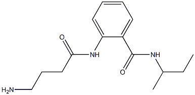 2-[(4-aminobutanoyl)amino]-N-(sec-butyl)benzamide Structure