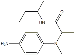 2-[(4-aminophenyl)(methyl)amino]-N-(butan-2-yl)propanamide 结构式