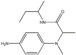 2-[(4-aminophenyl)(methyl)amino]-N-(butan-2-yl)propanamide,,结构式