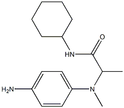 2-[(4-aminophenyl)(methyl)amino]-N-cyclohexylpropanamide Struktur