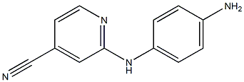 2-[(4-aminophenyl)amino]isonicotinonitrile Structure