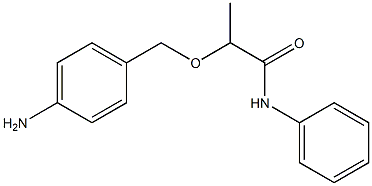 2-[(4-aminophenyl)methoxy]-N-phenylpropanamide Structure