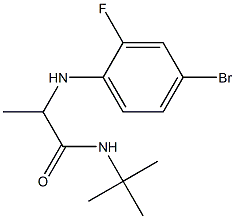 2-[(4-bromo-2-fluorophenyl)amino]-N-tert-butylpropanamide|