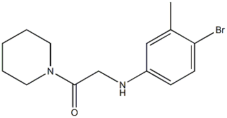 2-[(4-bromo-3-methylphenyl)amino]-1-(piperidin-1-yl)ethan-1-one