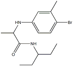 2-[(4-bromo-3-methylphenyl)amino]-N-(pentan-3-yl)propanamide