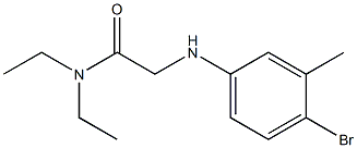 2-[(4-bromo-3-methylphenyl)amino]-N,N-diethylacetamide 结构式