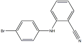 2-(4-ブロモアニリノ)ベンゾニトリル 化学構造式