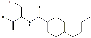  2-[(4-butylcyclohexyl)formamido]-3-hydroxypropanoic acid