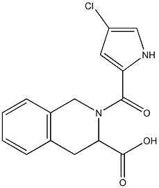  2-[(4-chloro-1H-pyrrol-2-yl)carbonyl]-1,2,3,4-tetrahydroisoquinoline-3-carboxylic acid