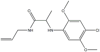 2-[(4-chloro-2,5-dimethoxyphenyl)amino]-N-(prop-2-en-1-yl)propanamide