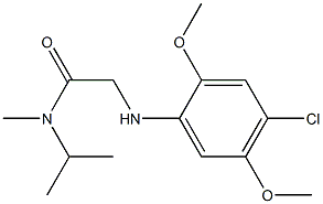 2-[(4-chloro-2,5-dimethoxyphenyl)amino]-N-methyl-N-(propan-2-yl)acetamide