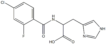 2-[(4-chloro-2-fluorophenyl)formamido]-3-(1H-imidazol-4-yl)propanoic acid