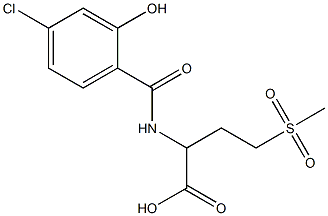 2-[(4-chloro-2-hydroxyphenyl)formamido]-4-methanesulfonylbutanoic acid|