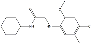 2-[(4-chloro-2-methoxy-5-methylphenyl)amino]-N-cyclohexylacetamide