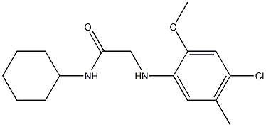  2-[(4-chloro-2-methoxy-5-methylphenyl)amino]-N-cyclohexylacetamide