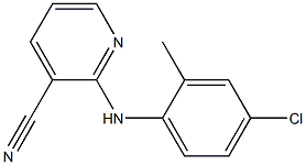 2-[(4-chloro-2-methylphenyl)amino]pyridine-3-carbonitrile Struktur