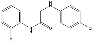 2-[(4-chlorophenyl)amino]-N-(2-fluorophenyl)acetamide