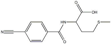 2-[(4-cyanobenzoyl)amino]-4-(methylthio)butanoic acid,,结构式