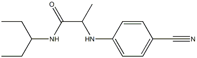  2-[(4-cyanophenyl)amino]-N-(pentan-3-yl)propanamide