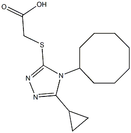 2-[(4-cyclooctyl-5-cyclopropyl-4H-1,2,4-triazol-3-yl)sulfanyl]acetic acid|