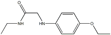 2-[(4-ethoxyphenyl)amino]-N-ethylacetamide 结构式