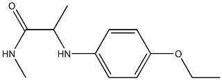 2-[(4-ethoxyphenyl)amino]-N-methylpropanamide 化学構造式