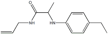 2-[(4-ethylphenyl)amino]-N-(prop-2-en-1-yl)propanamide Structure