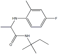 2-[(4-fluoro-2-methylphenyl)amino]-N-(2-methylbutan-2-yl)propanamide