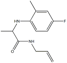 2-[(4-fluoro-2-methylphenyl)amino]-N-(prop-2-en-1-yl)propanamide Structure