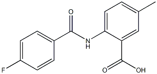  2-[(4-fluorobenzene)amido]-5-methylbenzoic acid