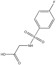 2-[(4-fluorobenzene)sulfonamido]acetic acid