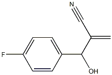 2-[(4-fluorophenyl)(hydroxy)methyl]prop-2-enenitrile Struktur