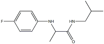 2-[(4-fluorophenyl)amino]-N-(2-methylpropyl)propanamide Structure