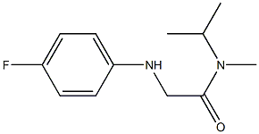 2-[(4-fluorophenyl)amino]-N-methyl-N-(propan-2-yl)acetamide Struktur