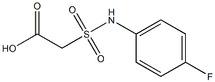 2-[(4-fluorophenyl)sulfamoyl]acetic acid