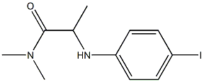 2-[(4-iodophenyl)amino]-N,N-dimethylpropanamide Structure