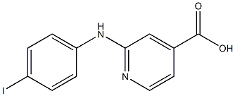 2-[(4-iodophenyl)amino]pyridine-4-carboxylic acid 结构式