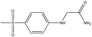 2-[(4-methanesulfonylphenyl)amino]acetamide 化学構造式