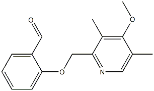 2-[(4-methoxy-3,5-dimethylpyridin-2-yl)methoxy]benzaldehyde Structure